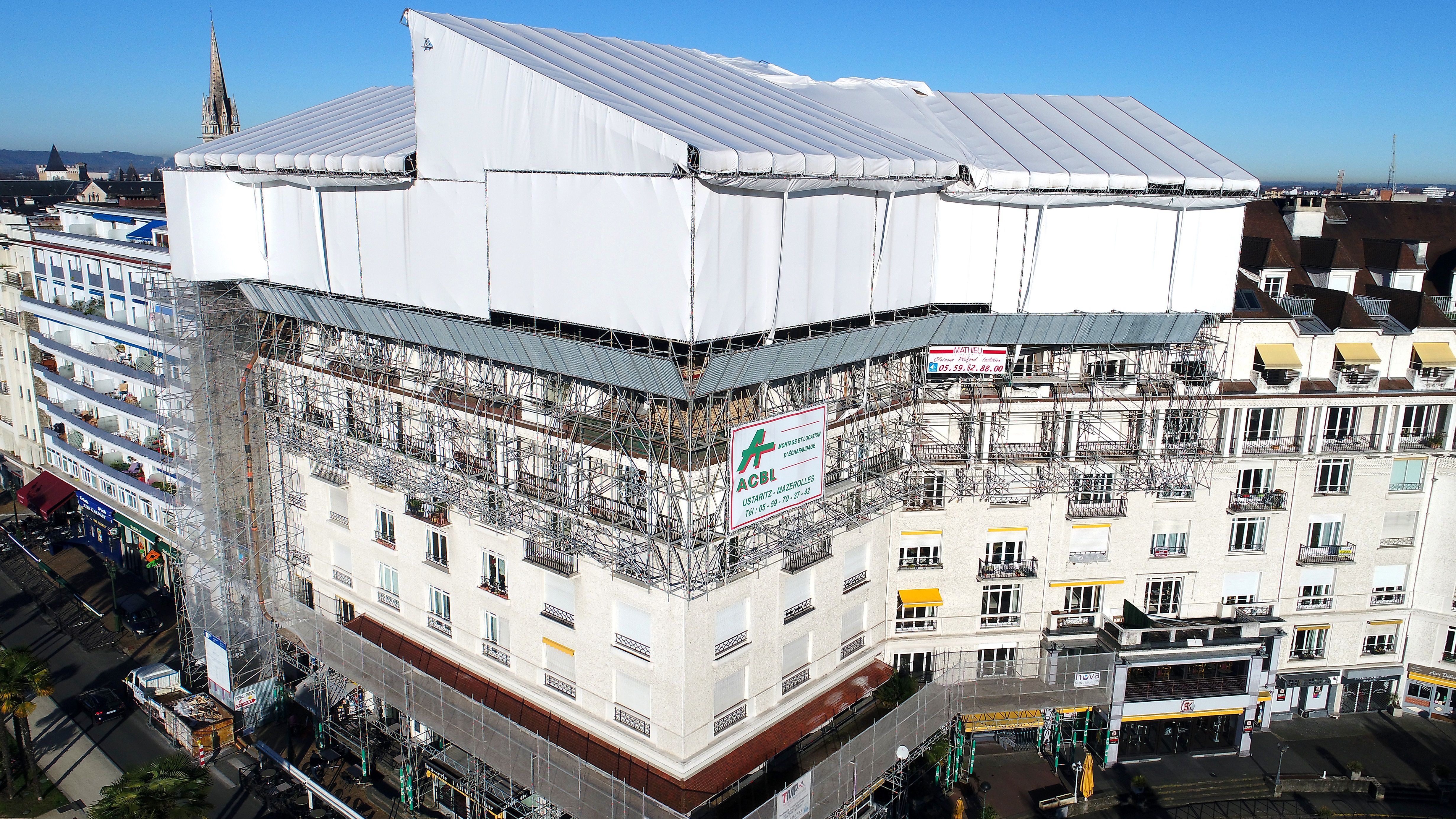 Echafaudage parapluie - Aragon - Pau